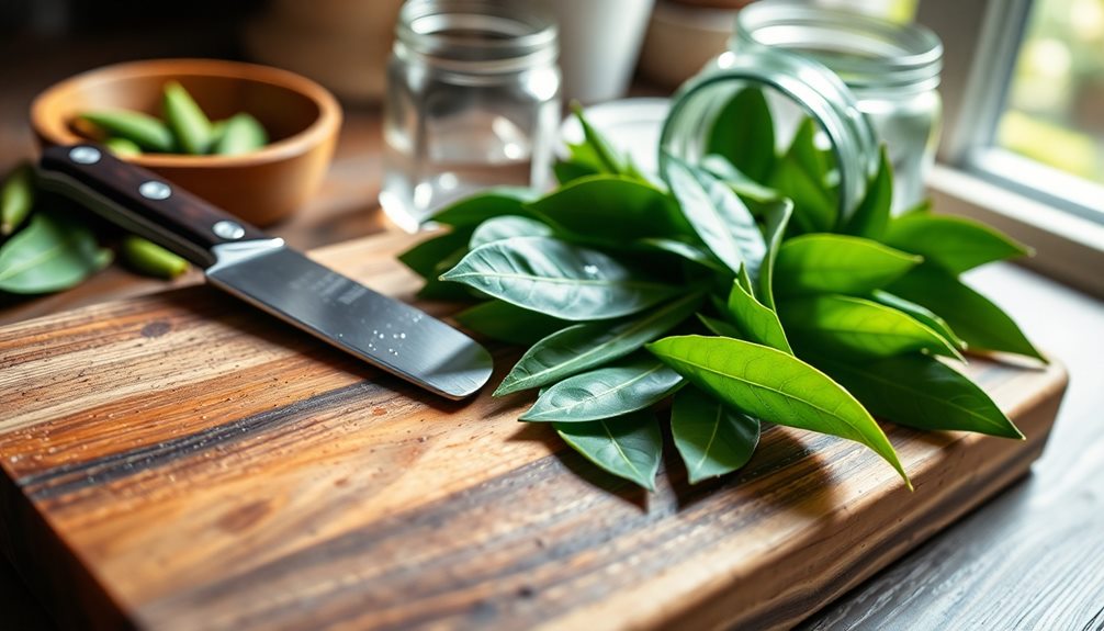 prepare fresh bay leaves