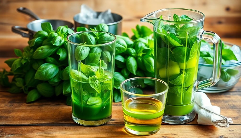 quick basil oil recipe