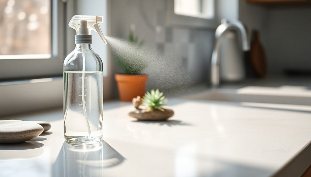 spray on desired surfaces