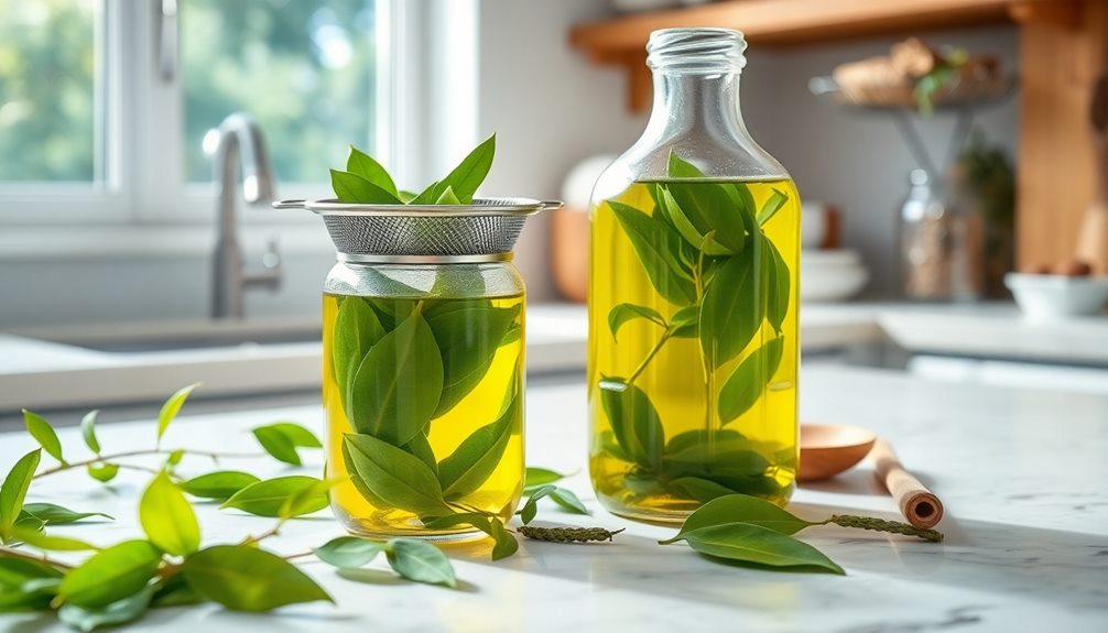 strain infused oil carefully